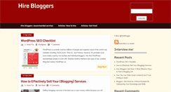 Desktop Screenshot of hirebloggers.com