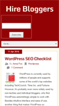 Mobile Screenshot of hirebloggers.com