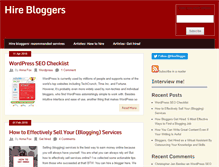 Tablet Screenshot of hirebloggers.com